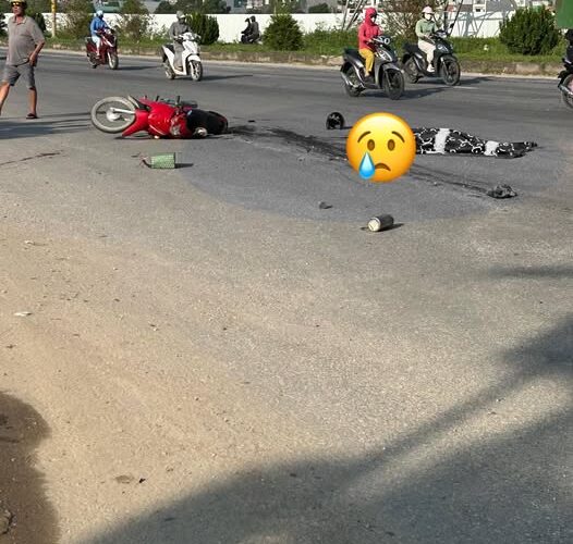 Hiện trường thương tâm vụ TNGT tại QUảng Thịnh