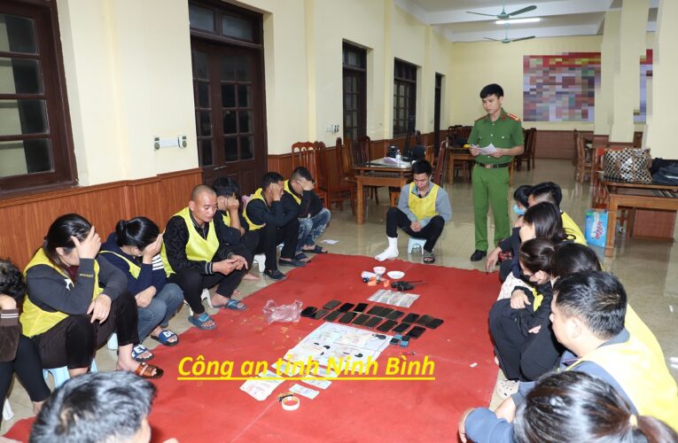 Phòng Cảnh sát hình sự Công an tỉnh triệt phá xới bạc, bắt giữ 21 đối tượng “Tổ chức đánh bạc” và “Đánh bạc”