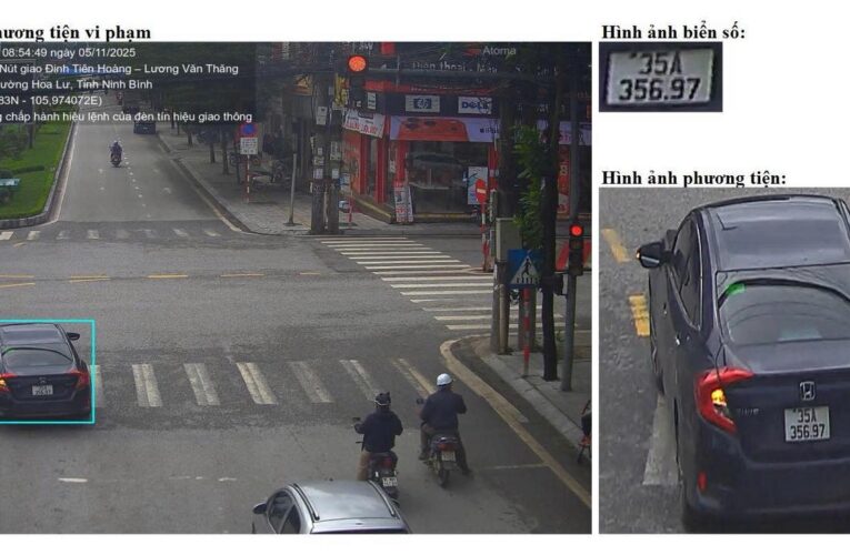 Ninh Bình: Các xe dính phạt nguội từ 4/11 – 11/11